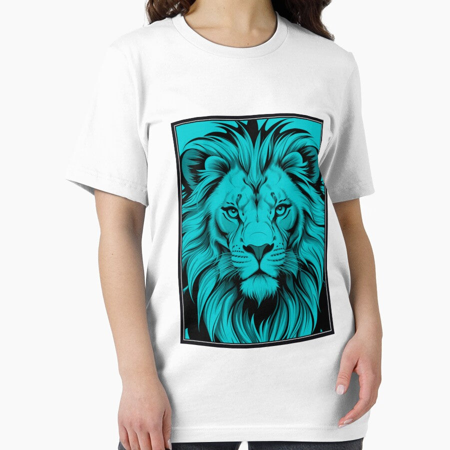 Light Blue Lion Illustration by NordicBadger