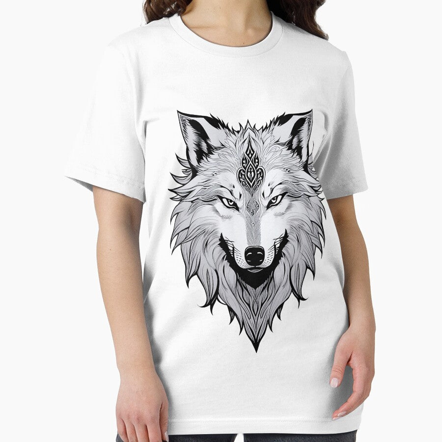 Illustration of a White Wolf in Vector Style by NordicBadger