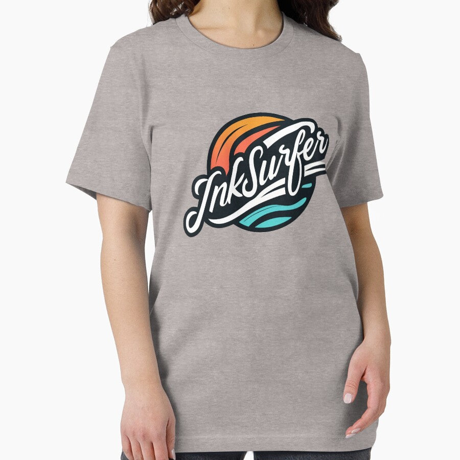 Vintage Style Ink Surfer by WallAndAll