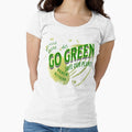Lets Go Green Safe our Planet Recycle Reuse Renew Rethink Crisis Environmental Activism Earth Day Lettering Design, go green safe our planet design inspired by nature by Adri Barnard