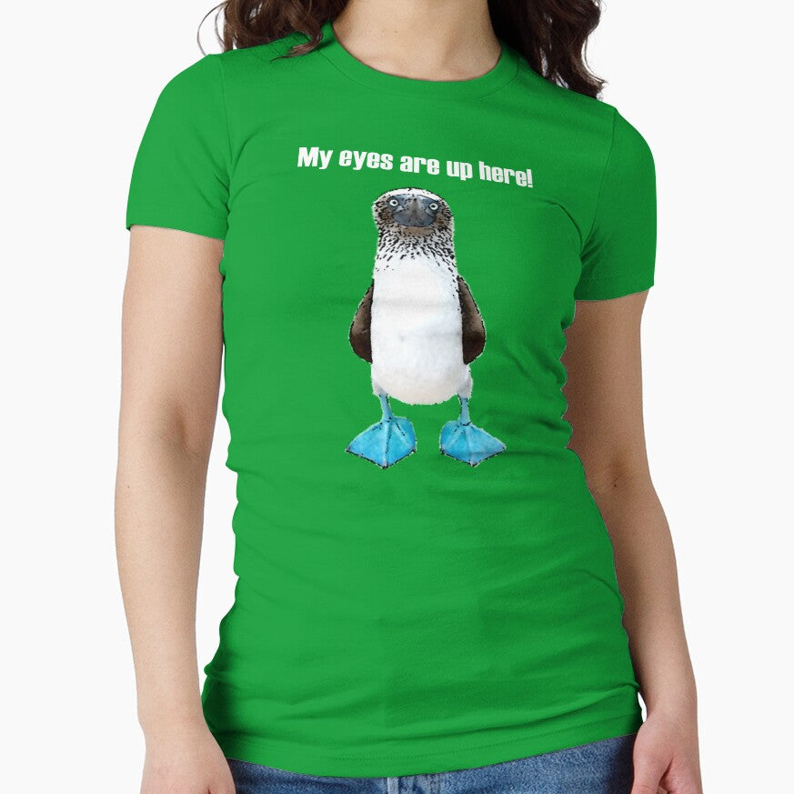 My eyes are up here! Light Text by lyricalshirts