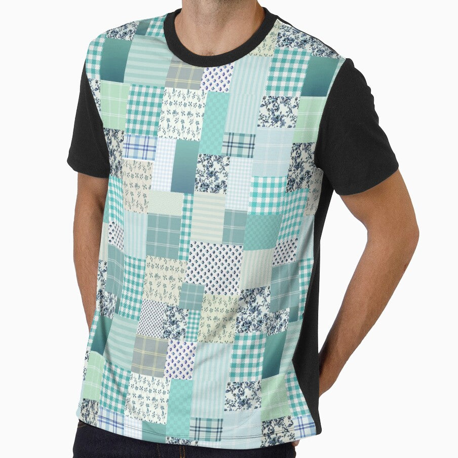 green patchwork by SKULLARTISTRY