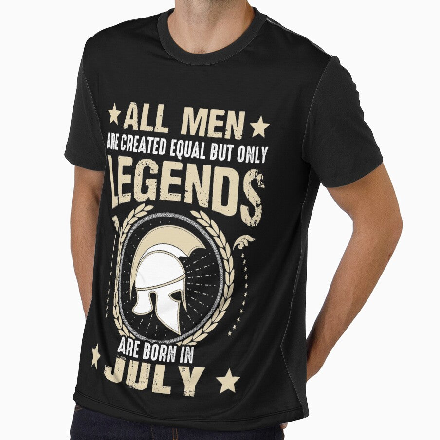 All Man Are Created Equal But Only Legends Are Born In July by Qudkin