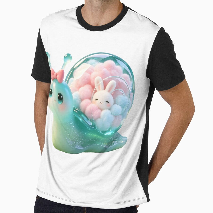 Emerald Snail - Kawaii Bunny in a Cloud Crystal Shell by ABYSSLAB