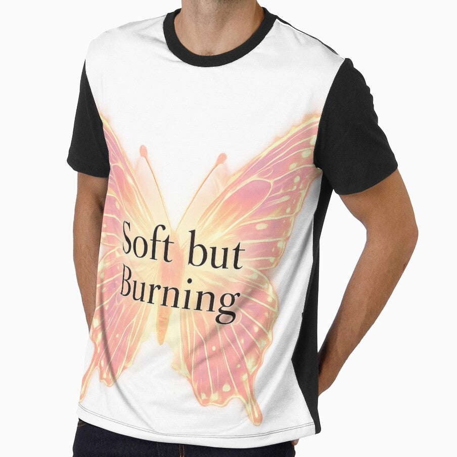Soft but Burning Butterfly – Aesthetic Flame Glow Design by DreamelleStudio