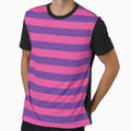 Pink and purple Cheshire Cat stripes by Feeling Artsy