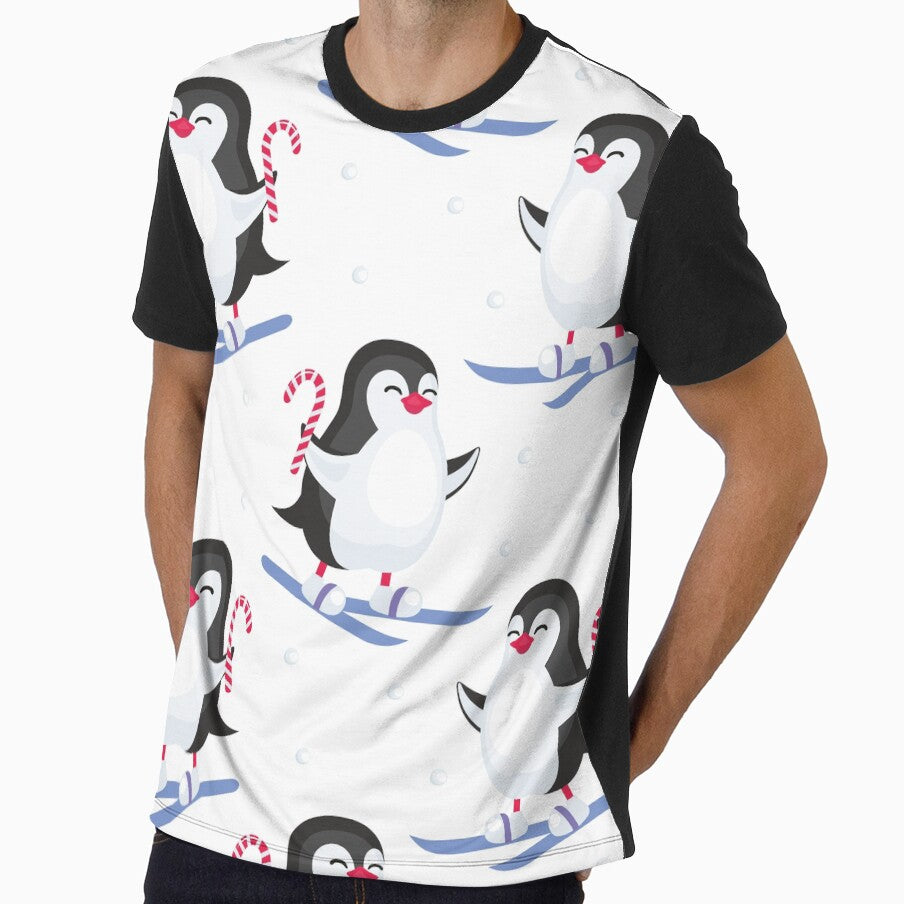 Funny Penguins Christmas Seamless Patterns No.3 - funny penguin,  funny patterns by Delandor