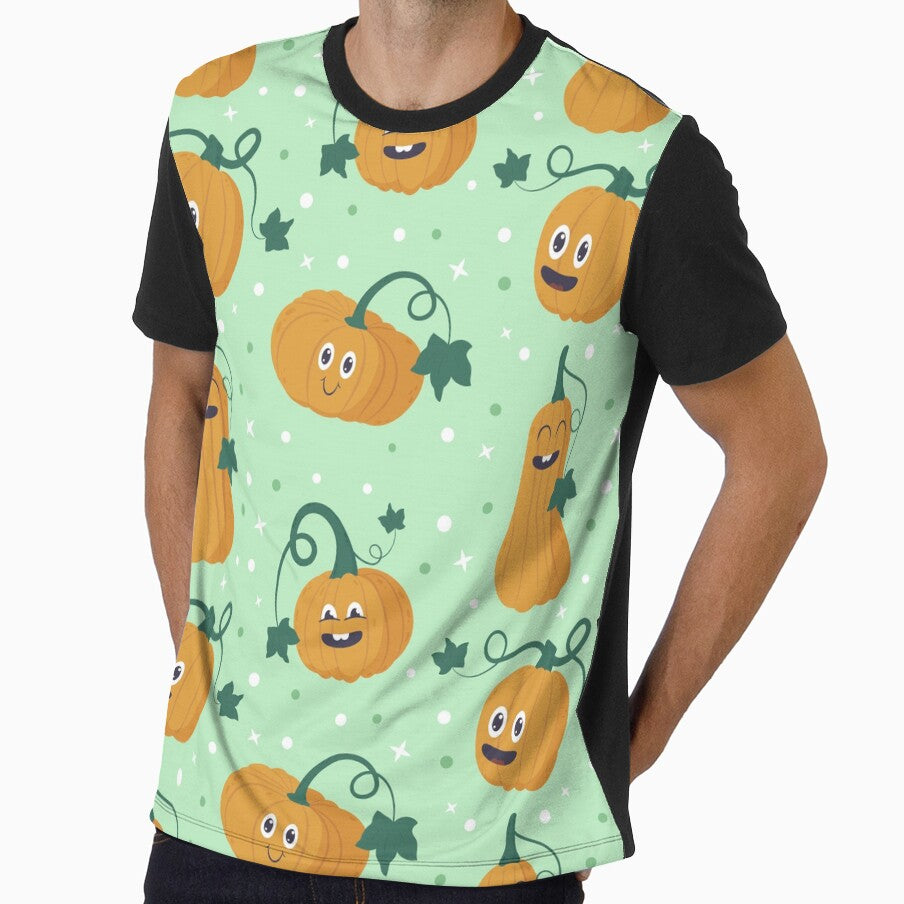 Funny Pumpkins Green Pattern - funny pumpkin,  funny pattern by Delandor