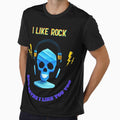 I like rock and maybe i like you crazy skull polygon headphone by Compac