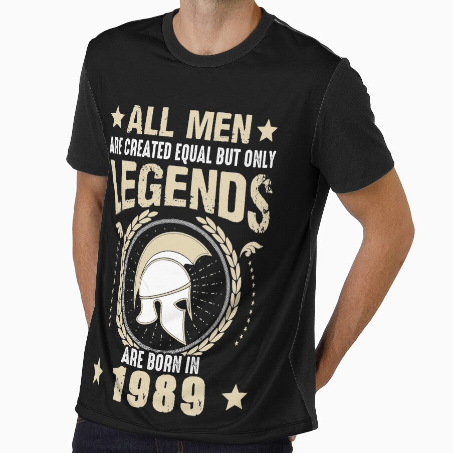 All Man Are Created Equal But Only Legends Are Born In 1989 by Qudkin