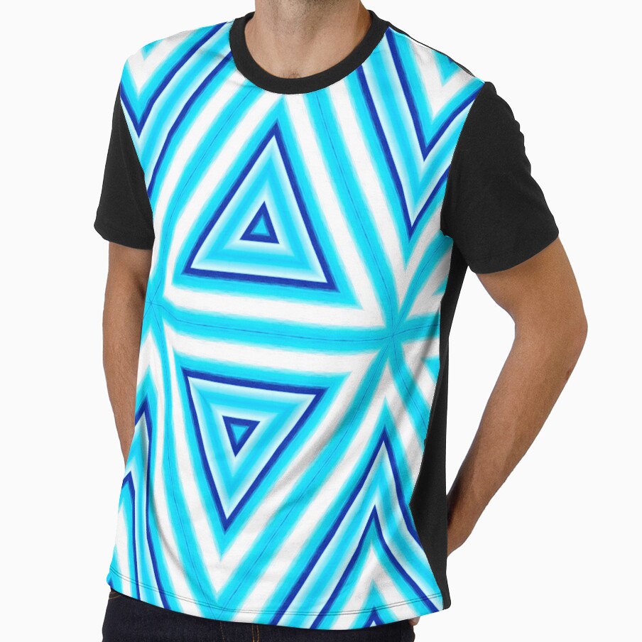 turquoise triangle pattern by haroulita