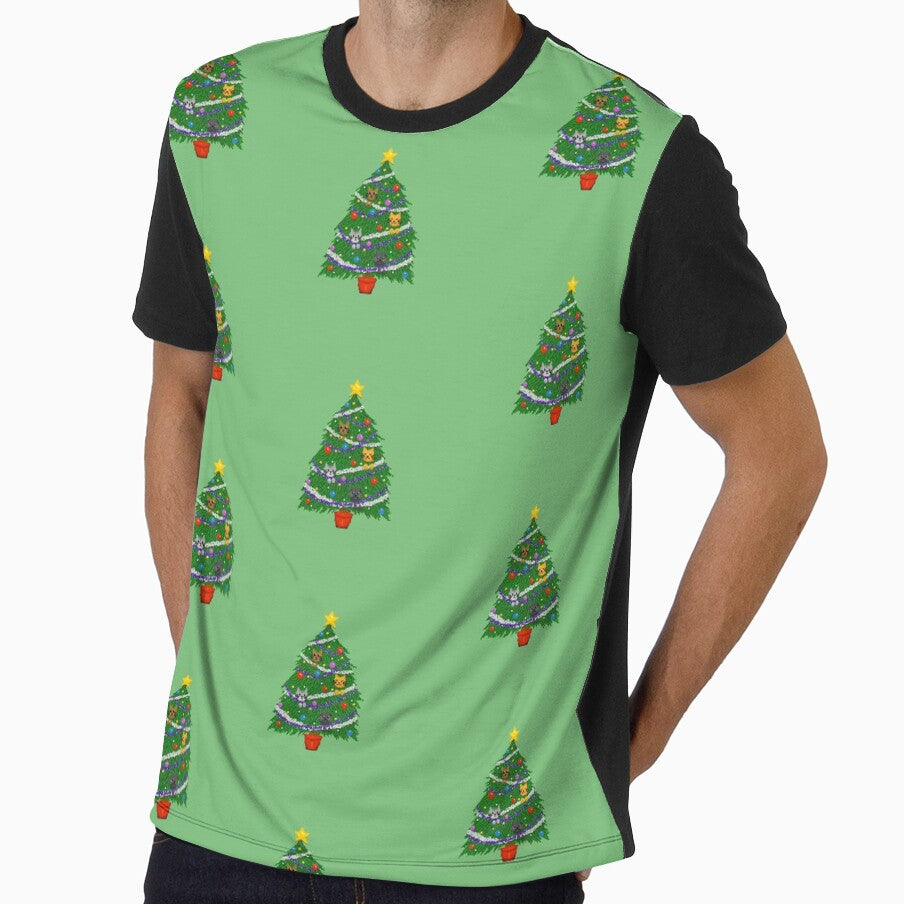 Pixel Cat Christmas Tree by Sixmod