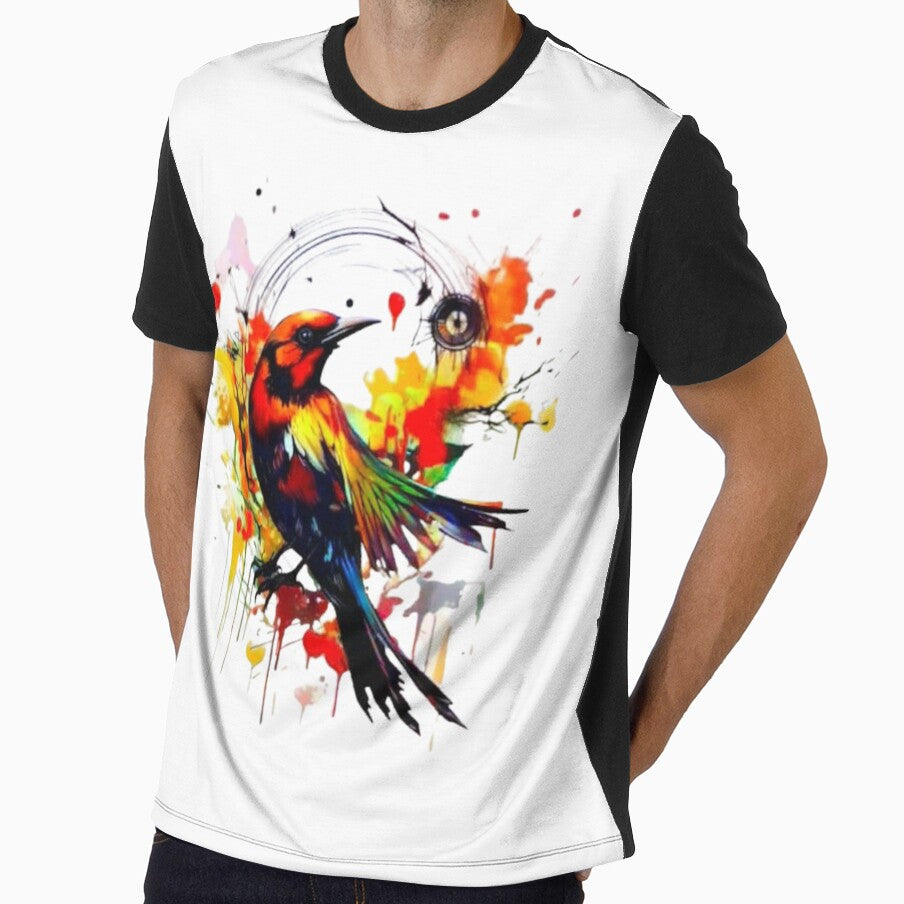 Color splashed song bird by Stemies Productions