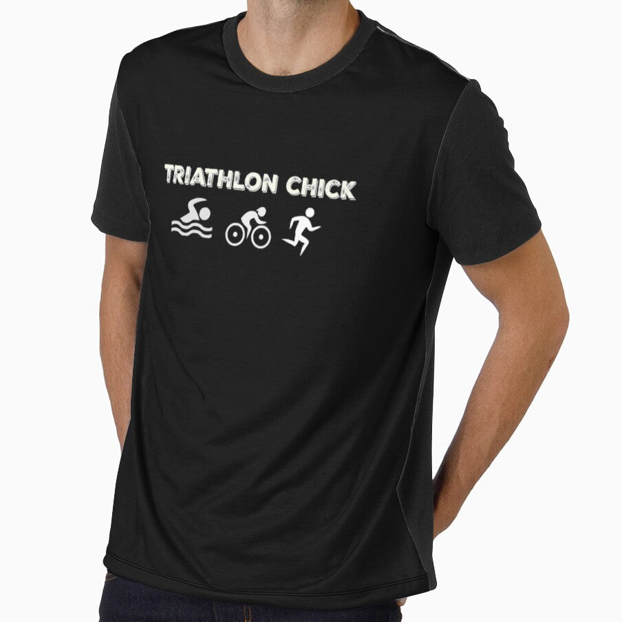 Triathlon Chick Funny Triathlete Gifts by RozWatts