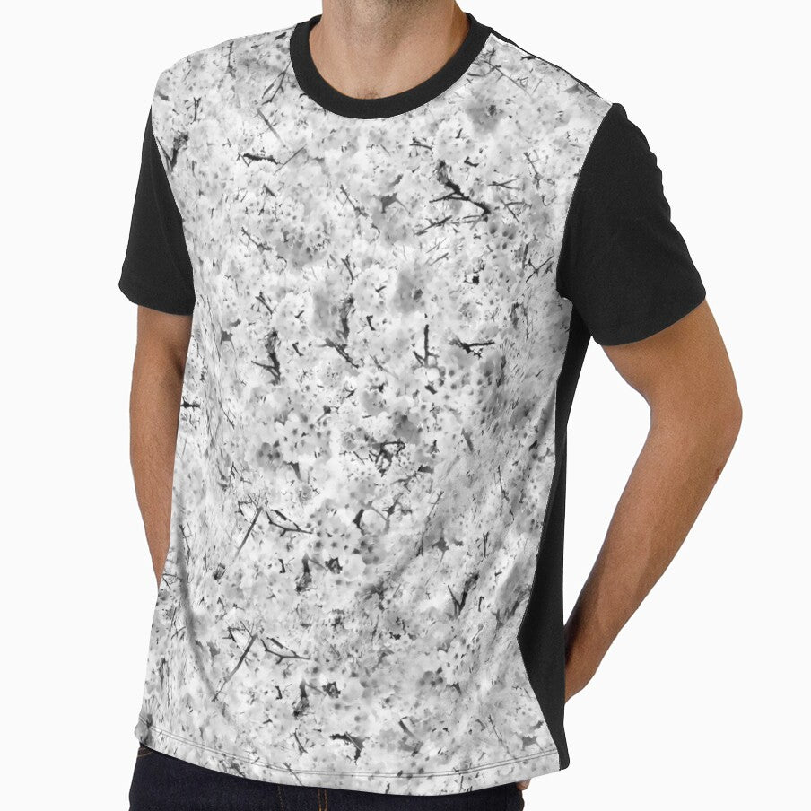 Cherry Blossoms - Black and White by AxeLeon Patterns