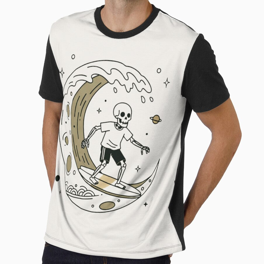 SURFER | Minimalist Skeleton Streetwear Art by DEADLINE.