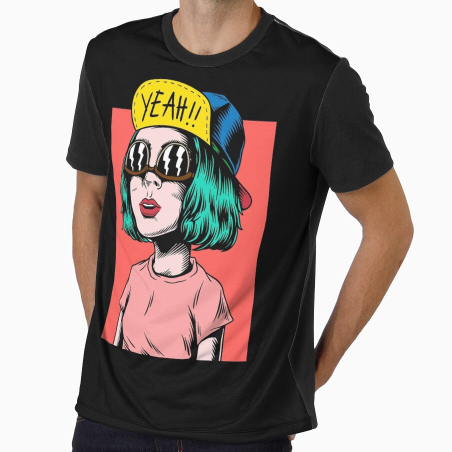 cool girl with glasses vintage by AY-Store24