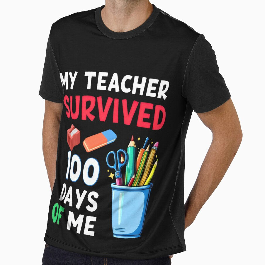 My teacher survived 100 days of me 2025 by VividDripCo