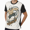 SKATER | Minimalist Skeleton Streetwear Art by DEADLINE.