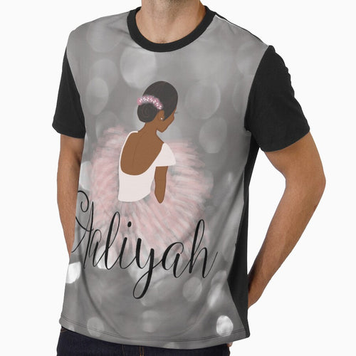 African American Ballerina Dancer Personalized Name AALIYAH by umeimages