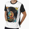 Cracked Vinyl Skull "Static Waves" Rock Music by Retro Rascals Co.