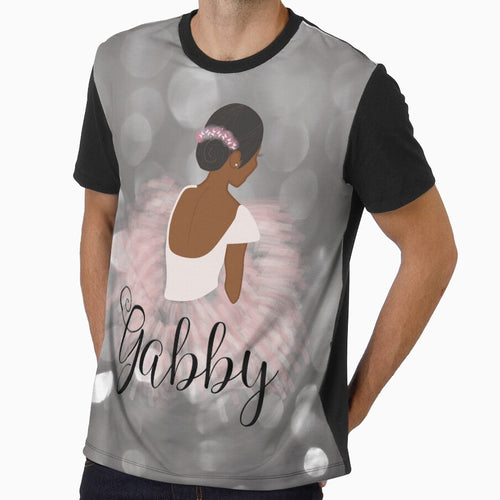 African American Ballerina Dancer Personalized Name GABBY by umeimages