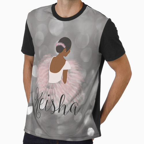 African American Ballerina Dancer Personalized Name KEISHA by umeimages