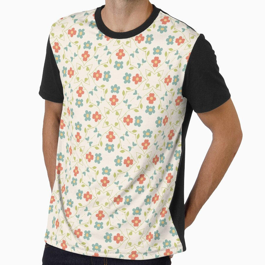 art colorful floral seamless repeat pattern by Abrahamjrnd