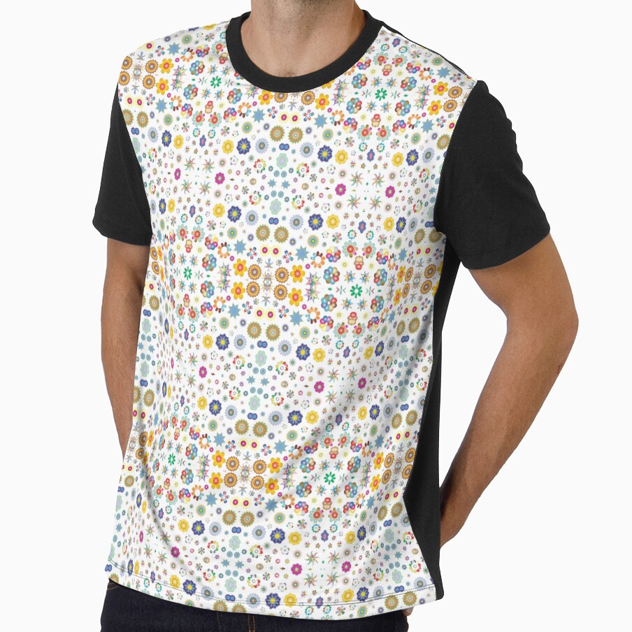 decorative chromatic svg art prismatic seamless colorful repeat pattern by Abrahamjrnd