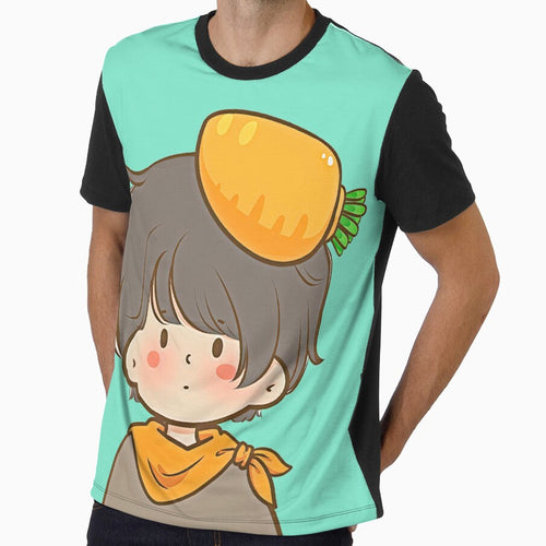 9 - Carrot Boy, cute cartoon COUPLES DESIGN for children, for family, for brother and sister or for best friends. by 2AcesDesign