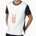 Cozy Bunny in Pink Hoodie by QuirkNest Studio