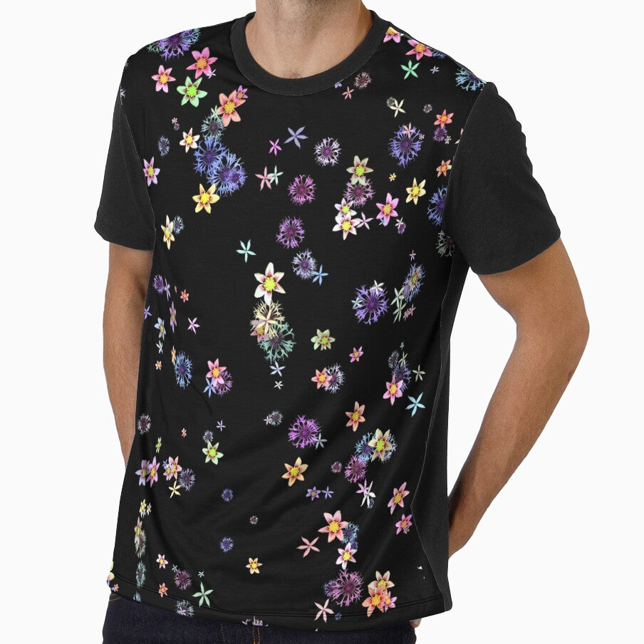 All-over print with colorful flowers. by www.superclo3d.com   www.kuhldesign.eu