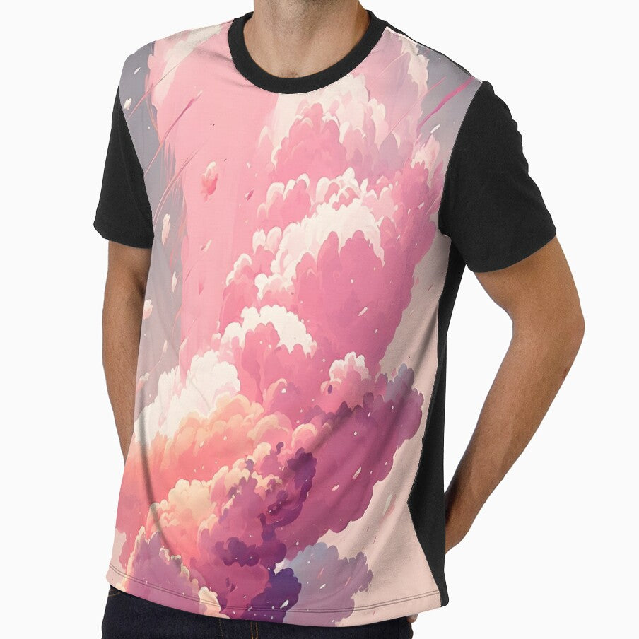 Pink fluffy cloud by meisanart