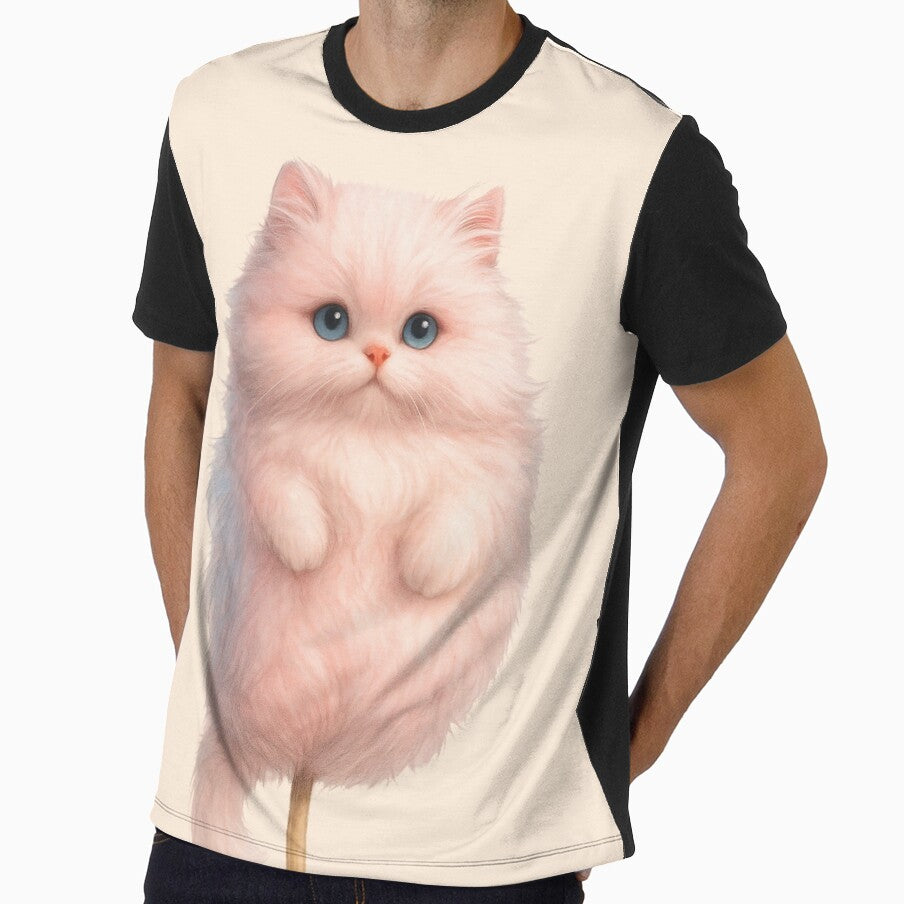 Cotton Candy Cat – Sweet & Fluffy Whimsy Art by Sepinik