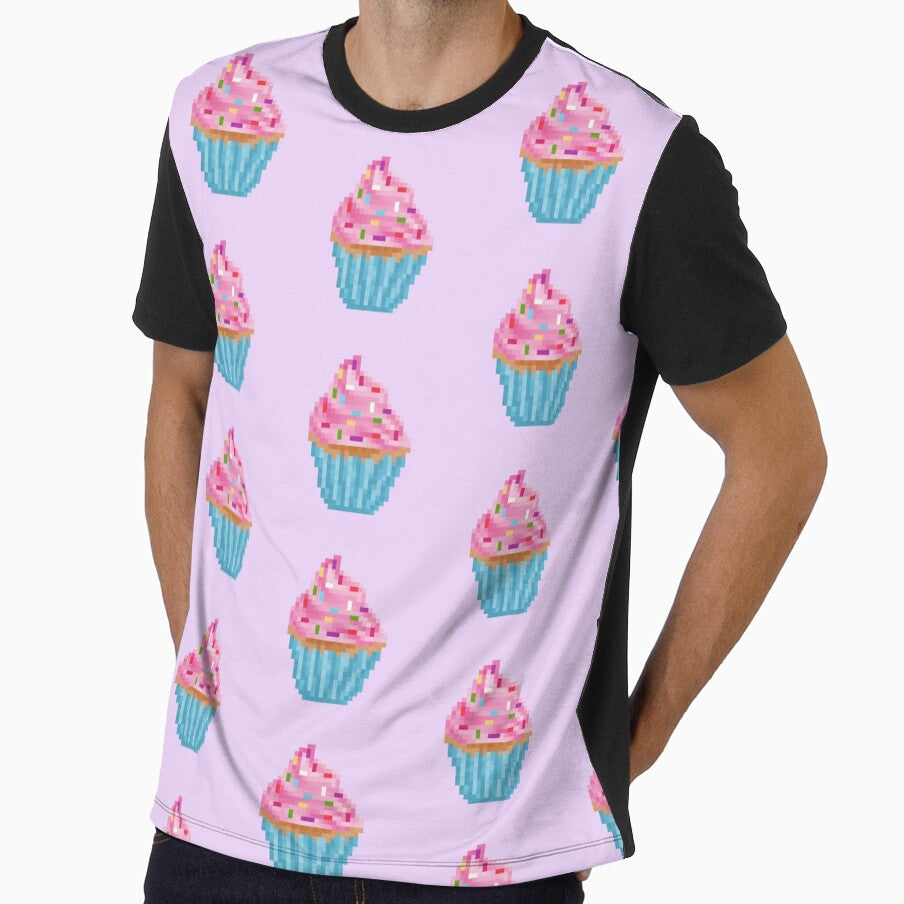 Retro Pixel Sprinkles Frosted Cupcakes by 8BitTrip