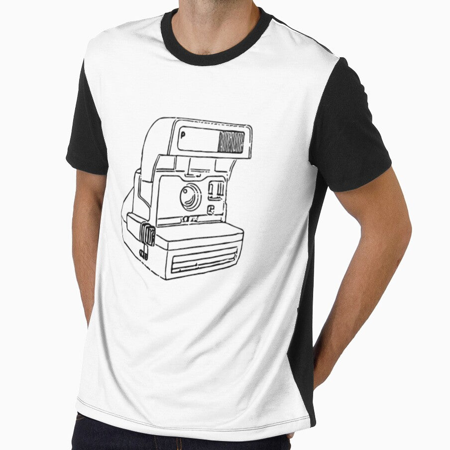 80's Vintage Instant Camera Drawing by Film Camera Nerds