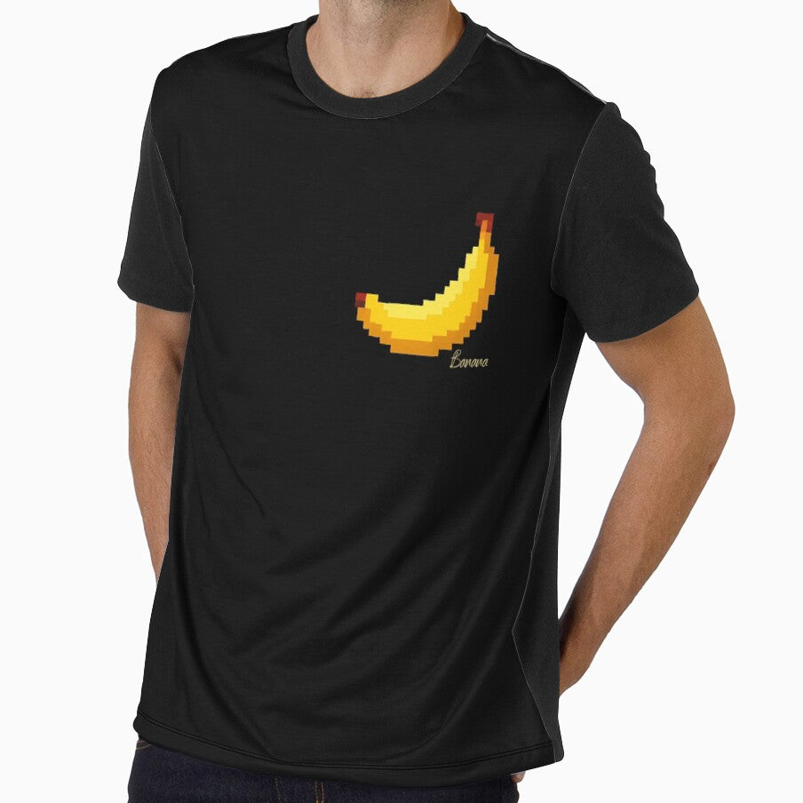 Banana 8-bit Pixel by EmsiPrintVault