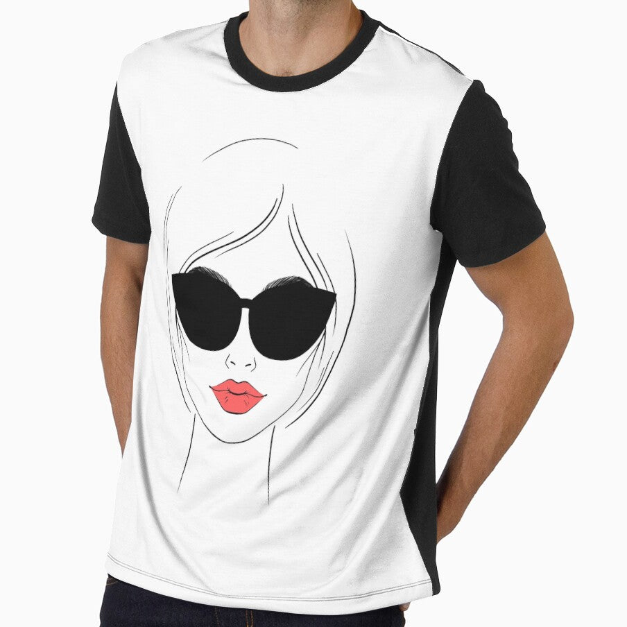 Best ilustration white and red , black design face by MobMarketdesign