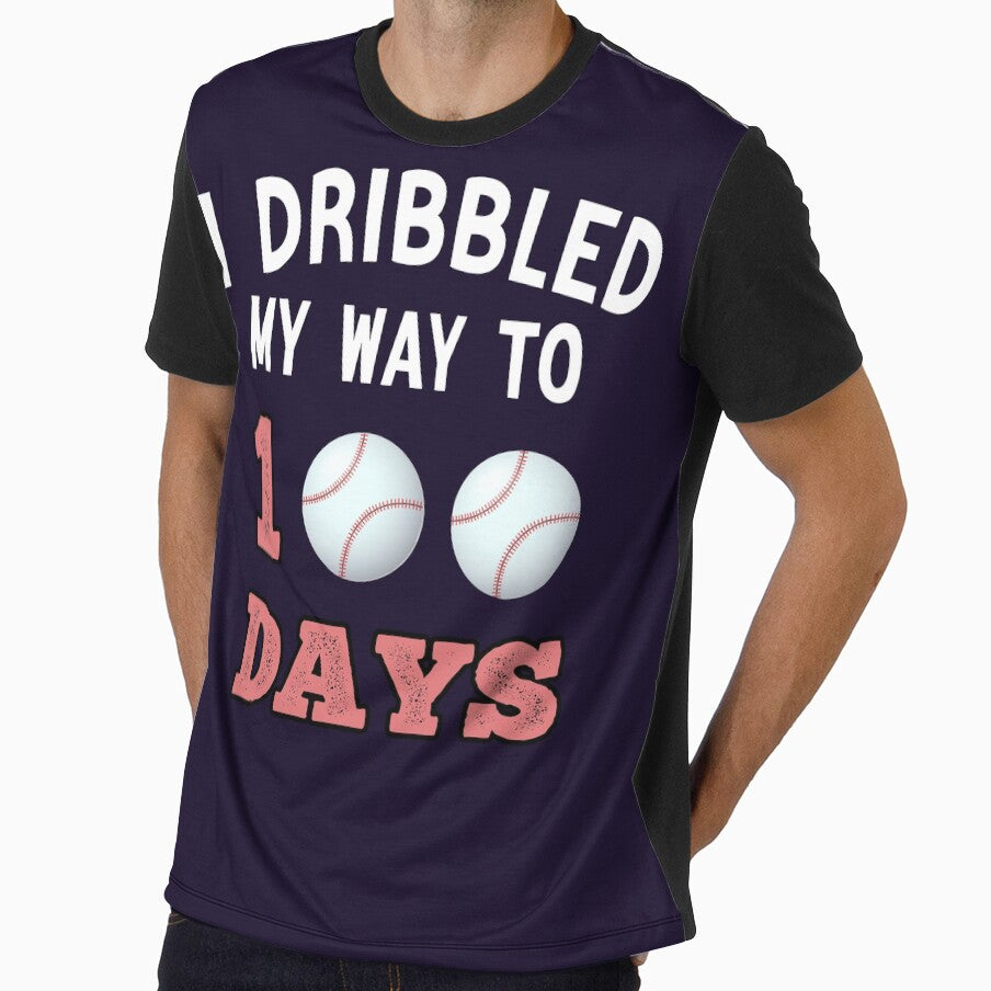 I Dribbled My Way To 100 Days Baseball Student or Teacher Baseball Gift by Sarah38