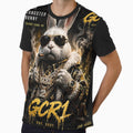 Gangster Bunny – Luxury Black Gold Streetwear Rabbit Graphic by GCR1