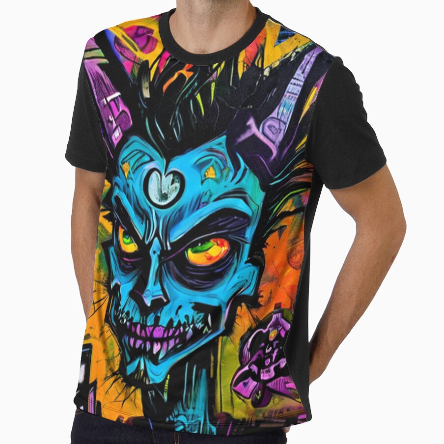 Abstract Vintage Goth Rocker Graffiti by TheDarkWardrobe