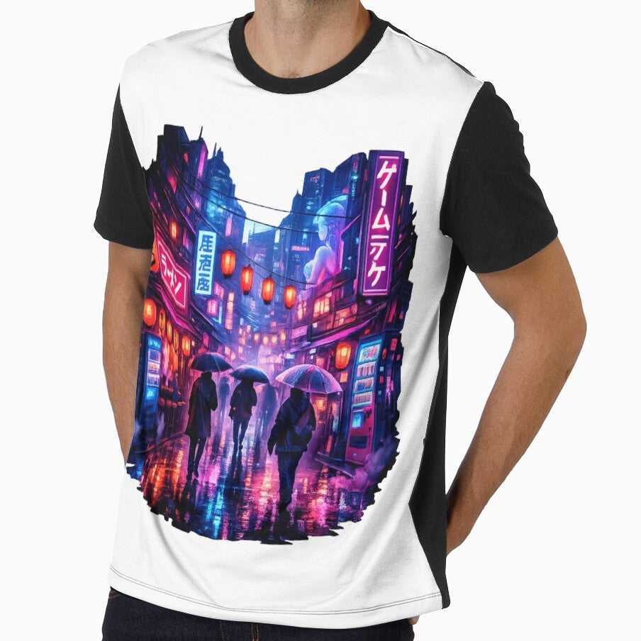 Neon Tokyo Cyberpunk Alley – Futuristic Japanese Night Street Aesthetic Design by ArtWaveStudio8