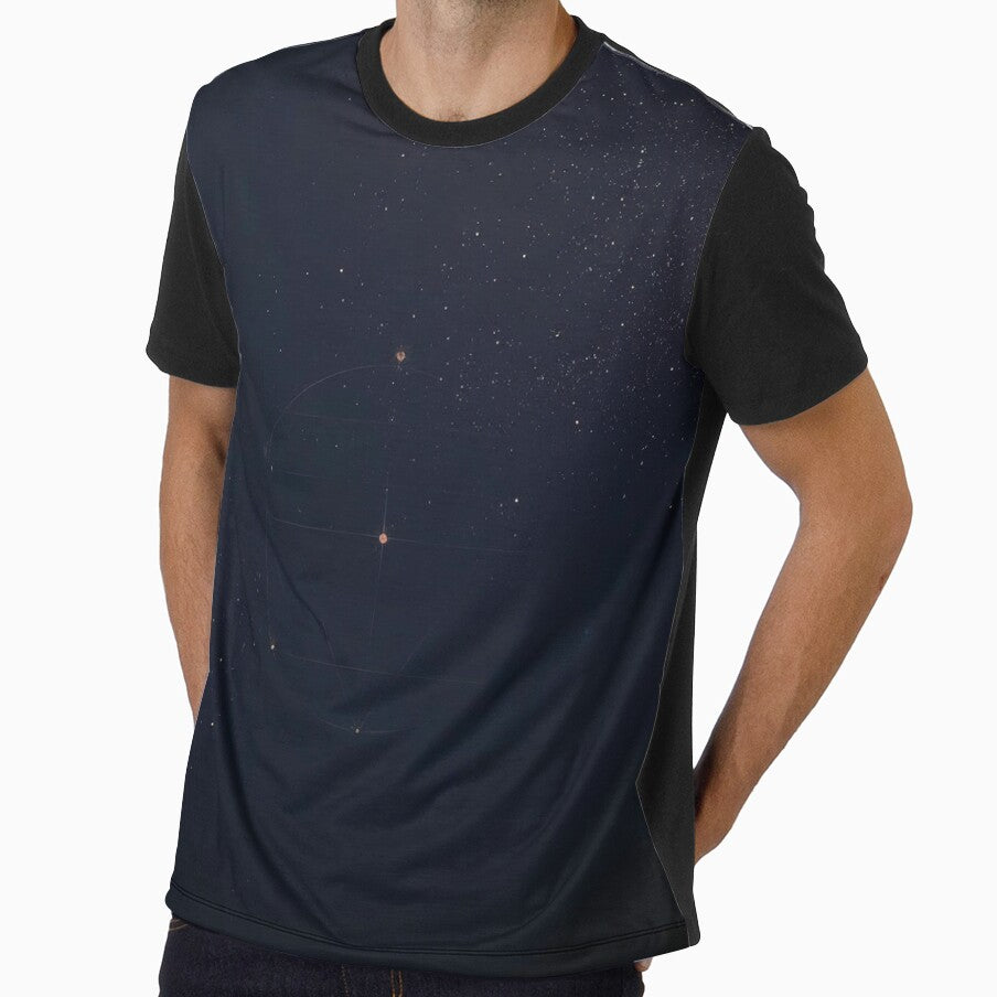 Negative Space Sacred Geometry – Hidden Cosmic Structure Minimal Gold Design by ArtivaNest