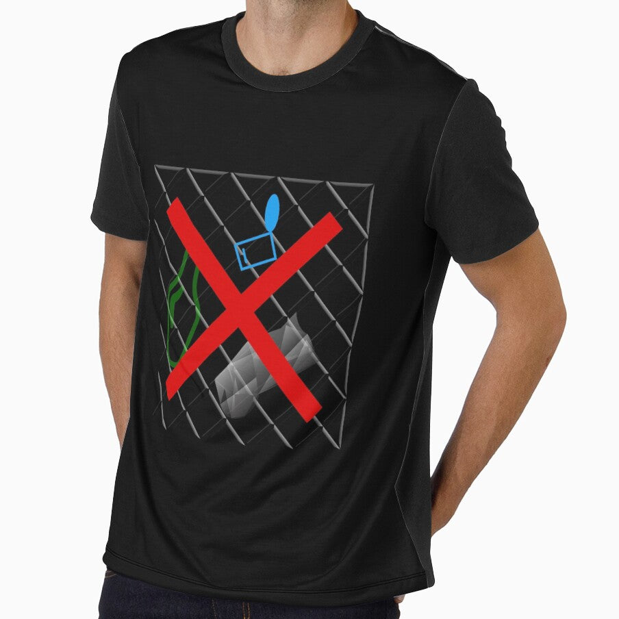 No need to litter. Emblem for clothes and T-shirts. by Galina Kostyaeva