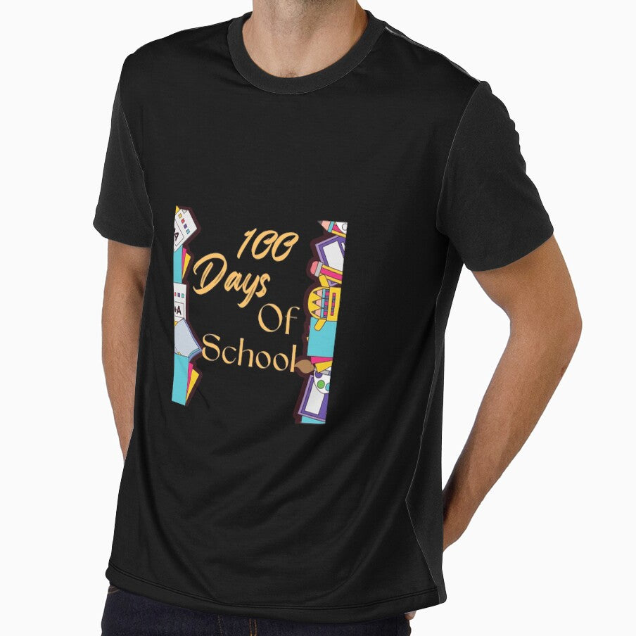 100 days of school Essential T-Shirt, Happy 100 days of school for teacher or kids! Happy 100th Day of School Gifts Classic T-Shirt by TamouStyle