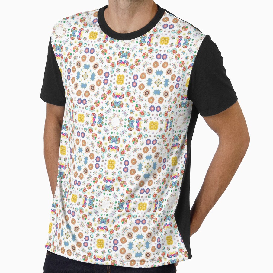 flowers pattern colorful floral seamless repeat by Abrahamjrnd