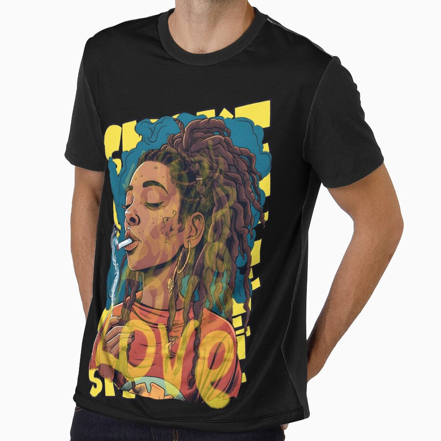 Black Woman Smoking Love by madeinexception