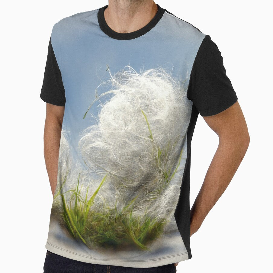 cotton balls on a windy field 2 by Mike Kiev art