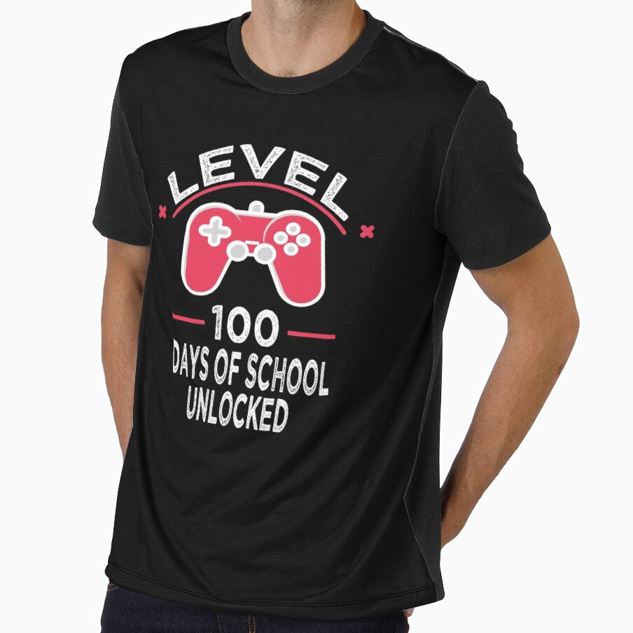 Video Gamer Student 100th Day Teacher 100 Days of School by LUXE SHIRT
