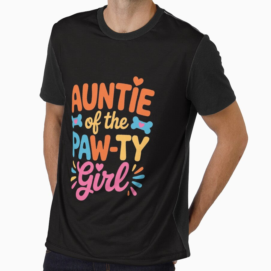 Auntie Of The Birthday Girl Dog Paw Family Matching Party by BotboutiquePre